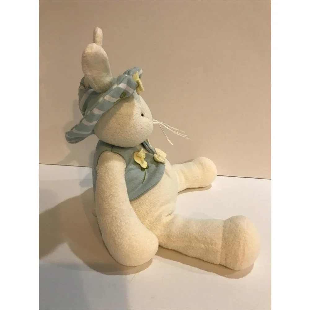 Hallmark Bunnies By The Bay Bunnie Rabbit Retired 2002 Buttercup Hat Vest Flower